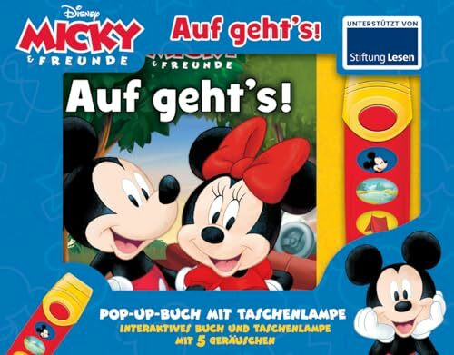 Disney Micky & Freunde - Auf geht's! - Pop-up-Buch und Taschenlampe mit 5 Geräuschen