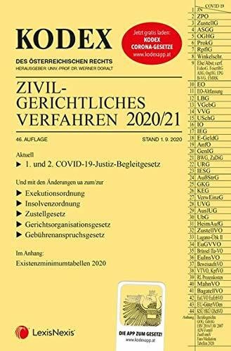 KODEX Zivilgerichtliches Verfahren 2020/21