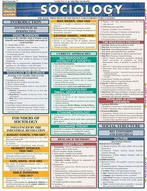 Sociology (Quickstudy Reference Guides - Academic) Sociology (Quickstudy Reference Guides - Academic)