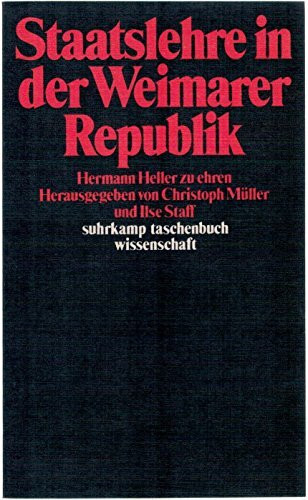 Staatslehre in der Weimarer Republik