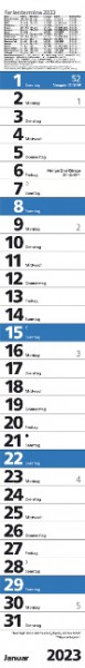 Streifenplaner Praktika Blau 2023