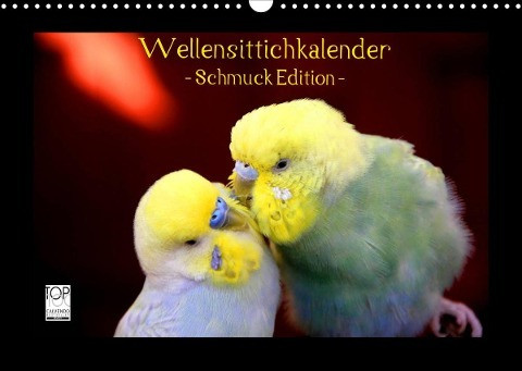 Wellensittichkalender - Schmuck Edition (Wandkalender 2022 DIN A3 quer)
