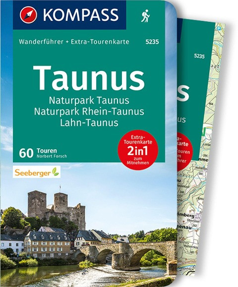 KOMPASS Wanderführer Taunus, Naturpark Taunus, Naturpark Rhein-Taunus, Lahn-Taunus, 60 Touren