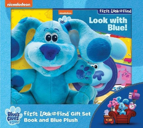 Nickelodeon Blue's Clues & You!: Look with Blue! First Look and Find Gift Set Book and Blue Plush: Book and Blue Plush [With Plush]