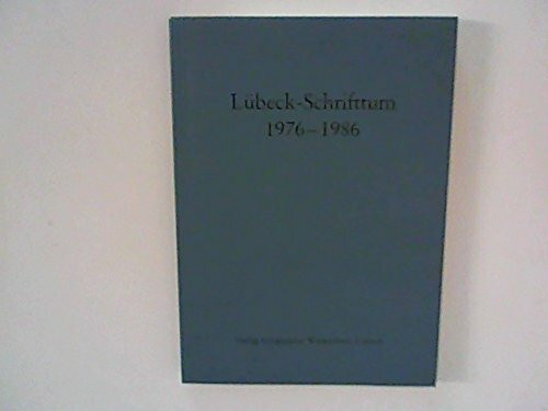 Lübeck-Schrifttum: 1976-1986