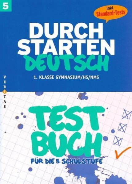 Durchstarten Deutsch 5. Schuljahr. Testbuch mit Lösungsheft