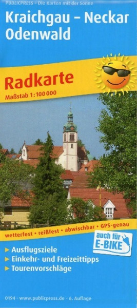 Kraichgau - Neckar - Odenwald 1:100 000