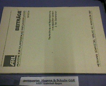 Raumordnnung und Regionalplanung in europäischen Ländern 2.Teil