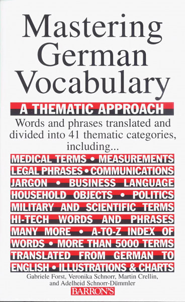 Mastering German Vocabulary: A Thematic Approach (Barron's Vocabulary)
