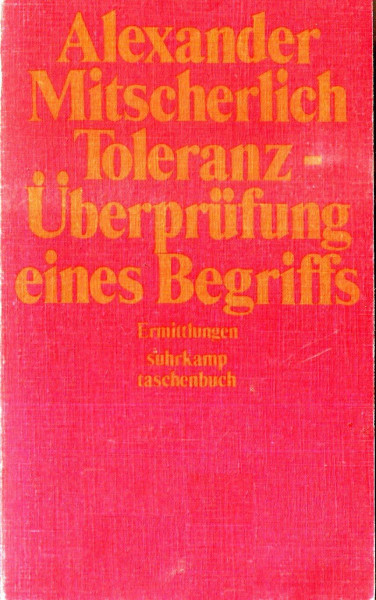 Toleranz - Überprüfung eines Begriffs (Suhrkamp Taschenbücher)