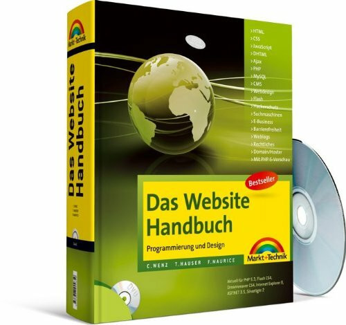 Das Website Handbuch - aktualisierte Ausgabe: Programmierung und Design (Kompendium / Handbuch)