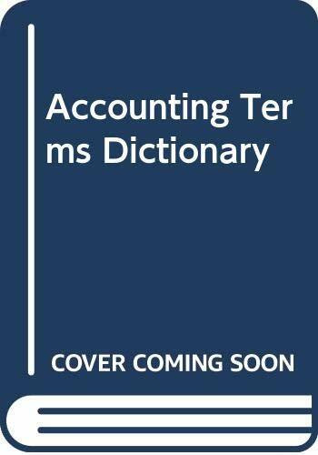 Accounting Terms Dictionary