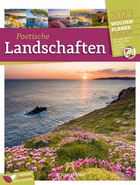 Poetische Landschaften - Wochenplaner Kalender 2023