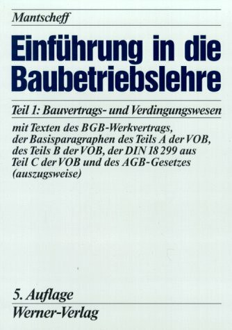 Einführung in dei Baubetriebslehre