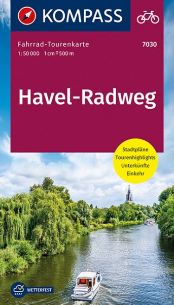 KOMPASS Fahrrad-Tourenkarte Havel-Radweg, 1:50000