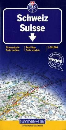Schweiz TCS 2010: Strassenkarte. 1:301000
