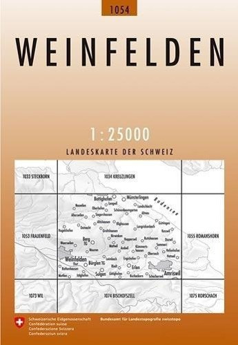 Swisstopo 1 : 25 000 Weinfelden