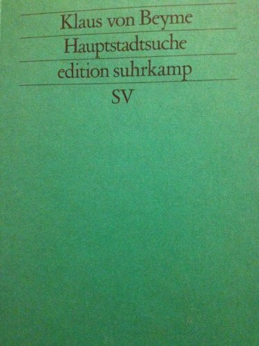 Hauptstadtsuche (edition suhrkamp)