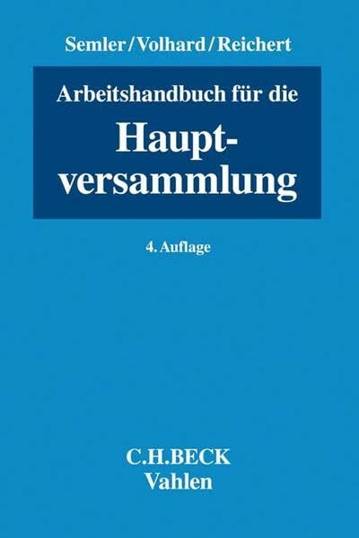 Arbeitshandbuch für die Hauptversammlung