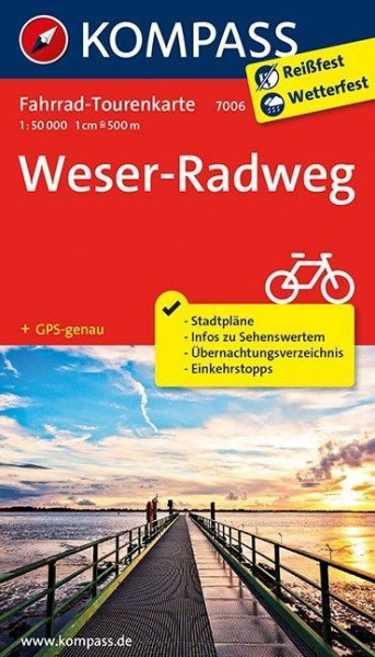 Weserradweg 1 : 50 000