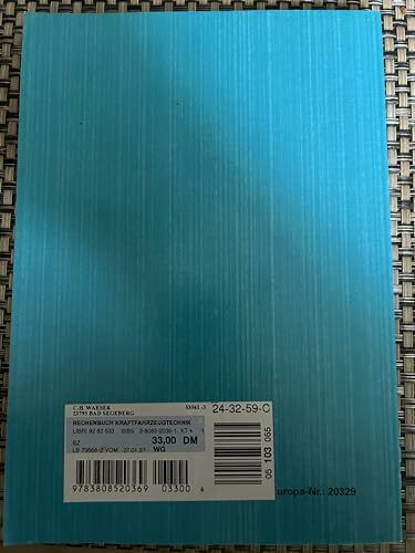 Rechenbuch Kraftfahrzeugtechnik: Lehr- und Übungsbuch (Europa-Fachbuchreihe Kraftfahrzeugtechnik)