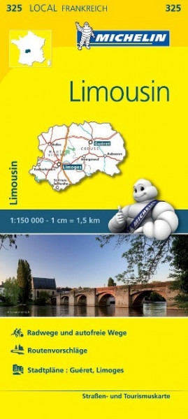 Michelin Localkarte Limousin 1 : 150 000
