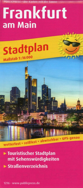 Frankfurt/Main Innenstadtplan 1 : 16 000