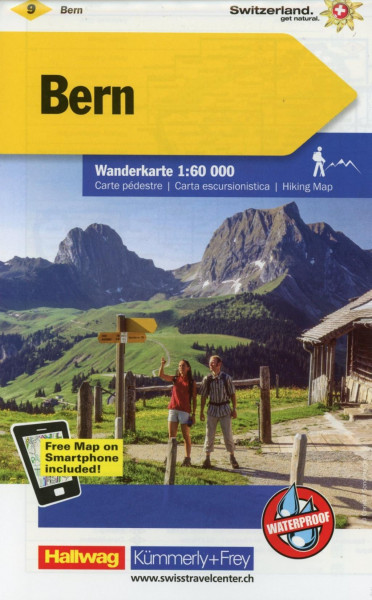 KuF Schweiz Wanderkarte 09 Bern 1 : 60 000