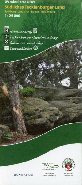 Wanderkarte NRW: Südliches Tecklenburger Land 1 : 25 000