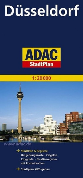ADAC Stadtplan Düsseldorf 1 : 20 000