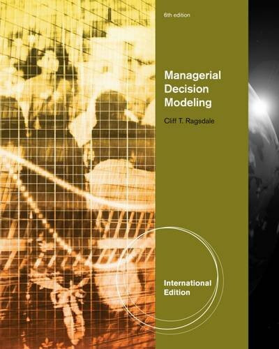 Managerial Decision Modeling