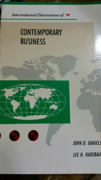 International Dimensions of Contemporary Business (Kent International Dimensions of Business Series)