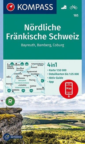 Nördliche Fränkische Schweiz, Bayreuth, Bamberg, Coburg 1:50 000