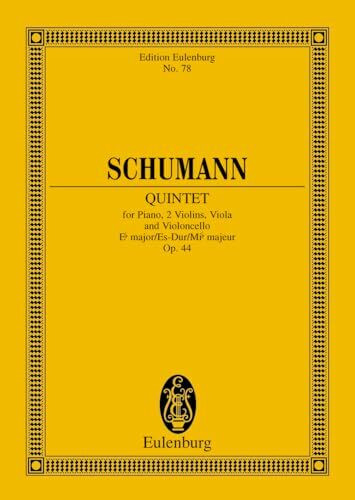 Klavierquintett Es-Dur: op. 44. Klavier, 2 Violinen, Viola und Violoncello. Studienpartitur. (Eulenburg Studienpartituren)