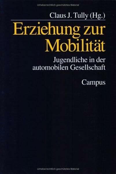 Erziehung zur Mobilität: Jugendliche in der automobilen Gesellschaft