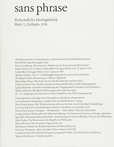 sans phrase: Zeitschrift für Ideologiekritik; Heft 12, Juni 2018