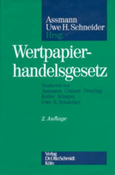 Wertpapierhandelsgesetz: Kommentar