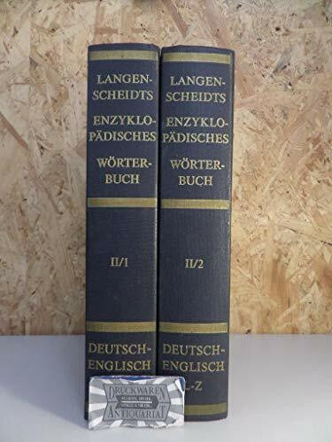 Langenscheidt Enzyklopädisches Wörterbuch Englisch - Der Große Muret-Sanders. Deutsch-Englisch: Bd.1, A-K