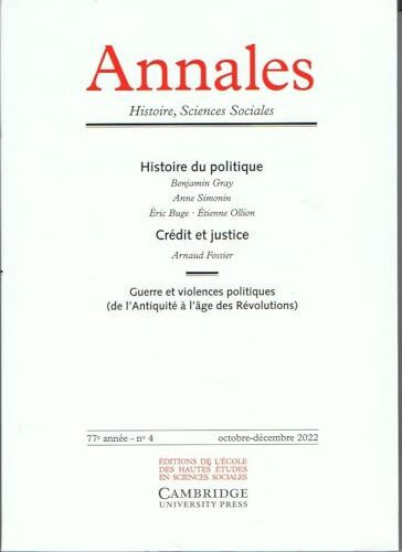 Annales. Histoire Sciences Sociales, n° 4/2022