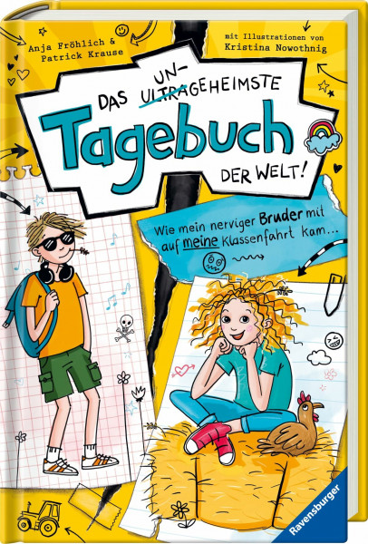 Das ungeheimste Tagebuch der Welt!, Band 3: Wie mein nerviger Bruder mit auf meine Klassenfahrt kam … (Comic-Roman aus zwei Perspektiven für Kinder ab ... (Das ungeheimste Tagebuch der Welt!, 3)