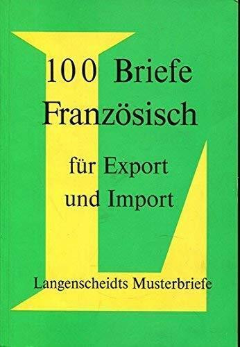 100 Briefe Französisch für Export und Import