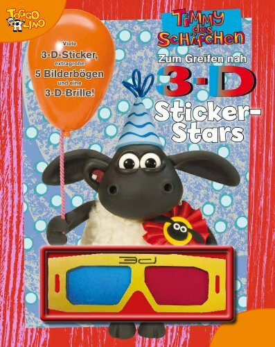 Timmy das Schäfchen 3D Sticker-Spaß: Timmy das Schäfchen zum Greifen nah!