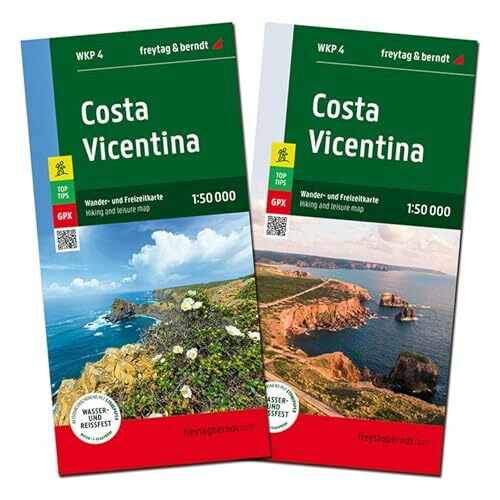 Freytag & Berndt Wanderkarten-Set Costa Vicentina 1, 50.000, Mit Zwei Blättern Und Beiheft