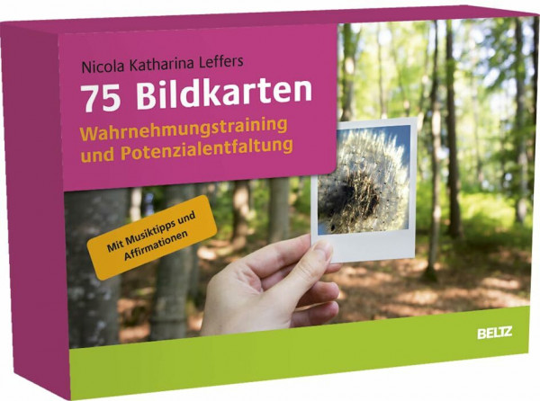 75 Bildkarten Wahrnehmungstraining und Potenzialentfaltung: Mit Musiktipps und Affirmationen