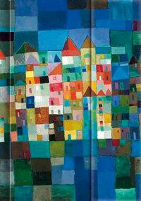 Premium Address Book Big "AvantArt - Blue City"
