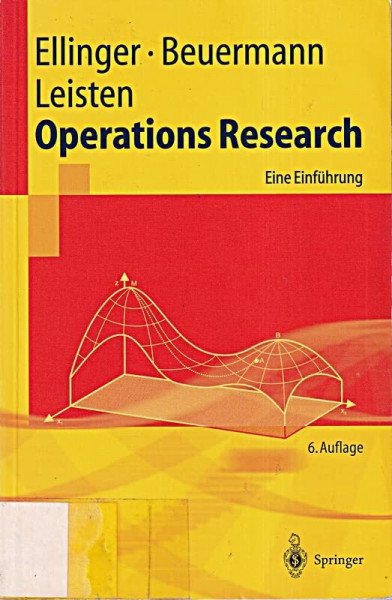 Beuermann Gnter Operations Research