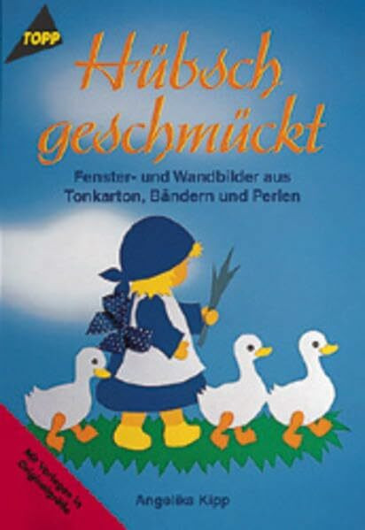 Hübsch geschmückt: Fenster- und Wandbilder mit Perlen und Bändern
