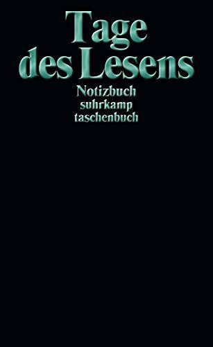 Notizbuch »Tage des Lesens«: Softcover, A6, Blanko, 192 Seiten (suhrkamp taschenbuch)