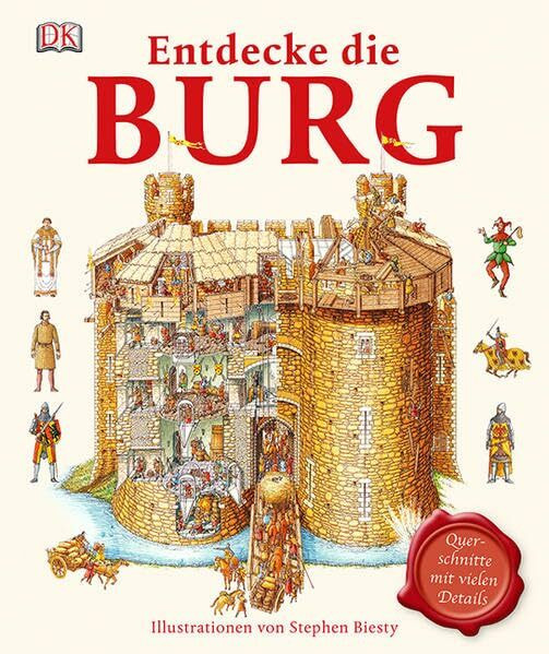 Entdecke die Burg: Querschnitte mit vielen Details