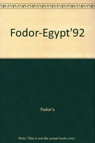 FODOR-EGYPT'92 (Gold guides)